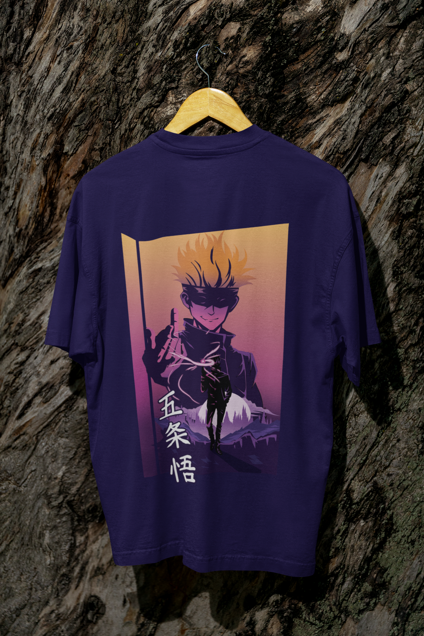 Gojo Satoru purple Hollow Technique Oversized T-Shirt