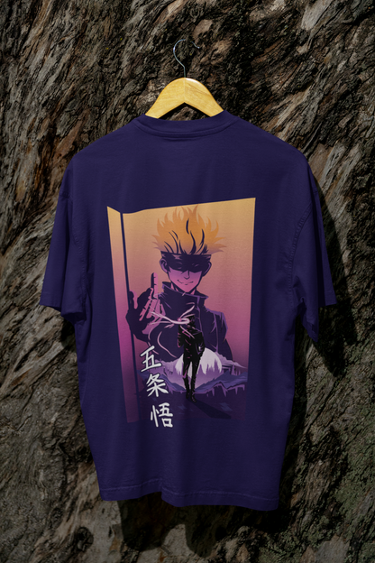 Gojo Satoru purple Hollow Technique Oversized T-Shirt
