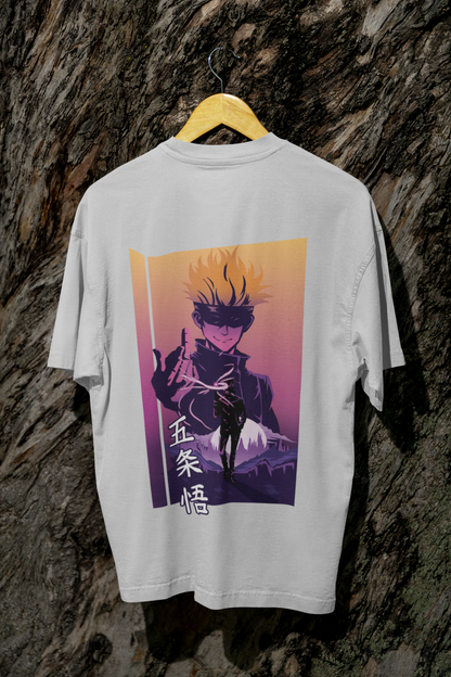 Gojo Satoru purple Hollow Technique Oversized T-Shirt