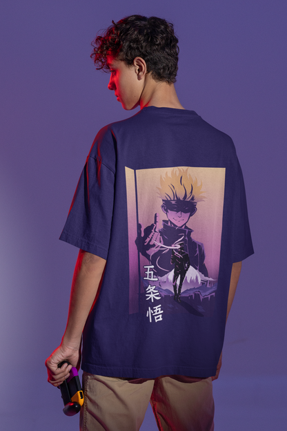 Gojo Satoru purple Hollow Technique Oversized T-Shirt