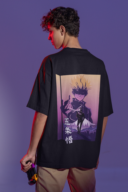 Gojo Satoru purple Hollow Technique Oversized T-Shirt
