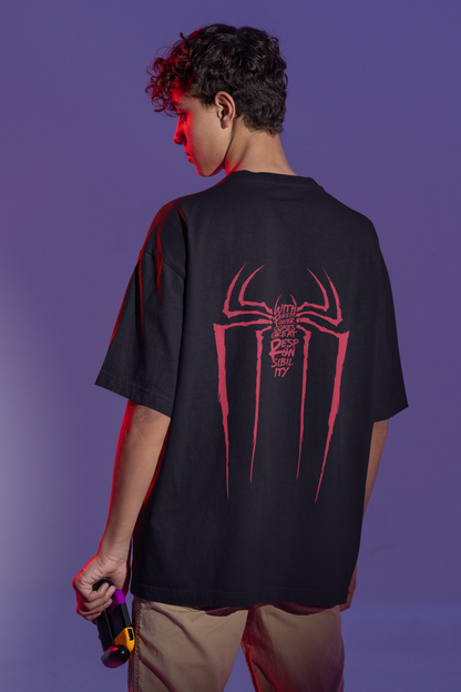 Spiderman Emblem Oversized T-shirt