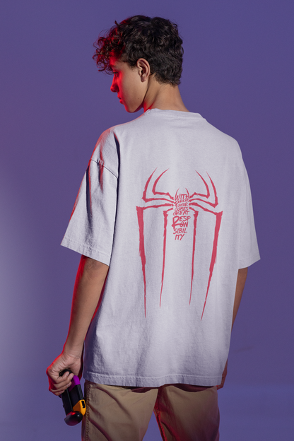 Spiderman Emblem Oversized T-shirt