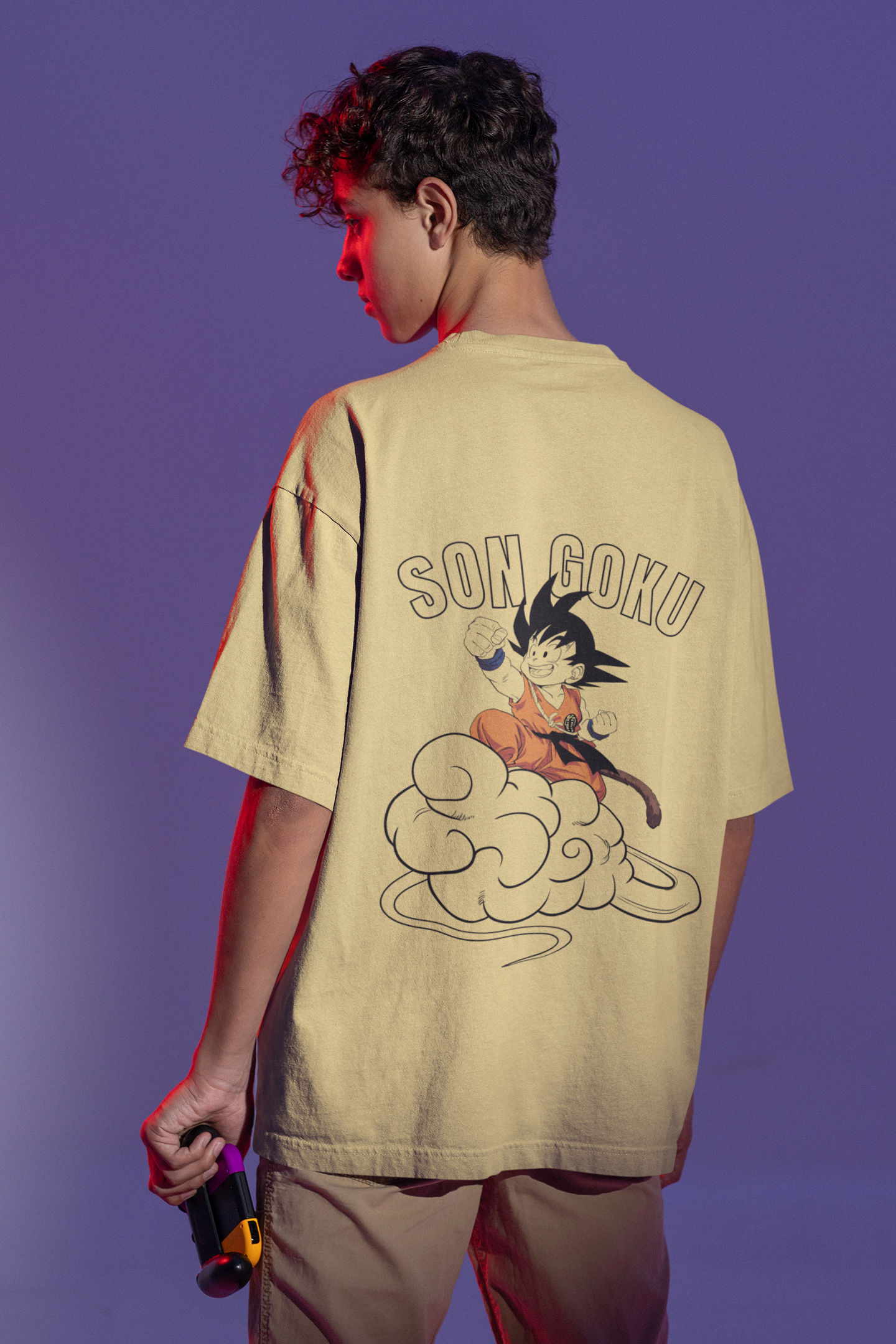 Kid Goku Nimbus Cloud Oversized T-Shirt