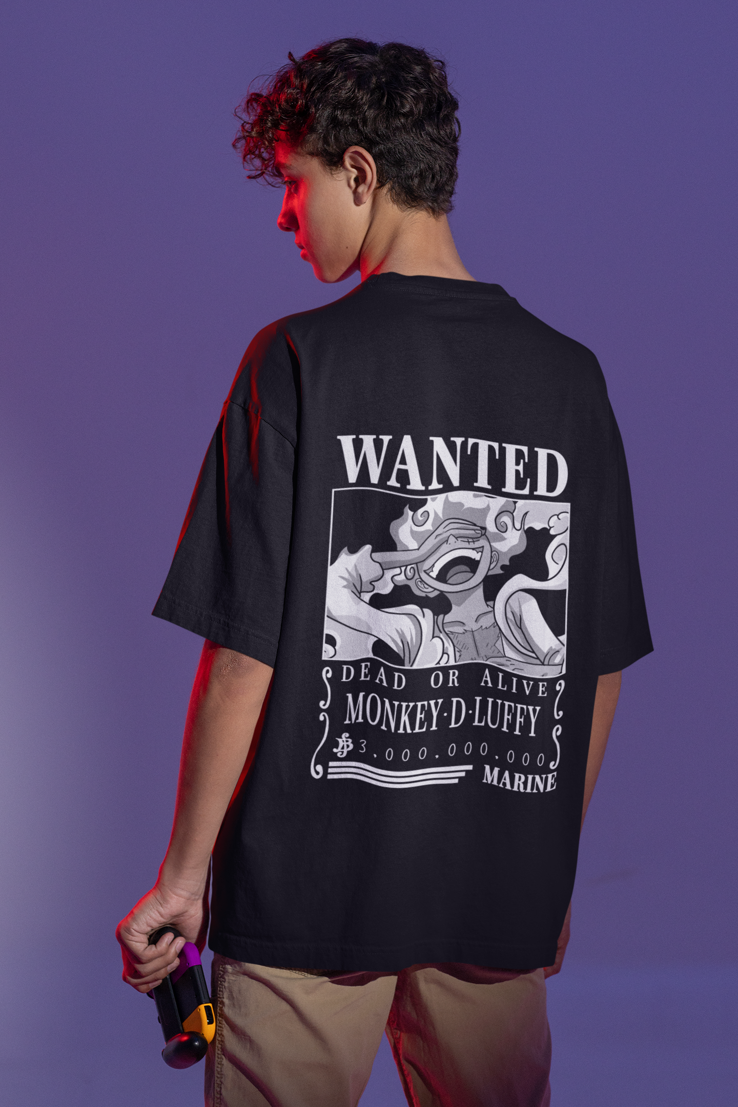 Luffy Wanted Poster Oversized T-Shirt