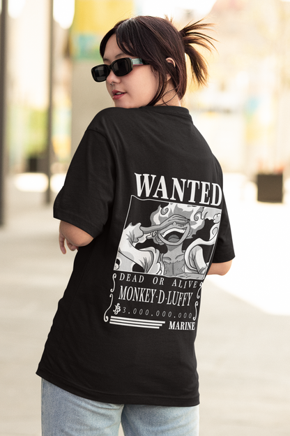 Luffy Wanted Poster Oversized T-Shirt