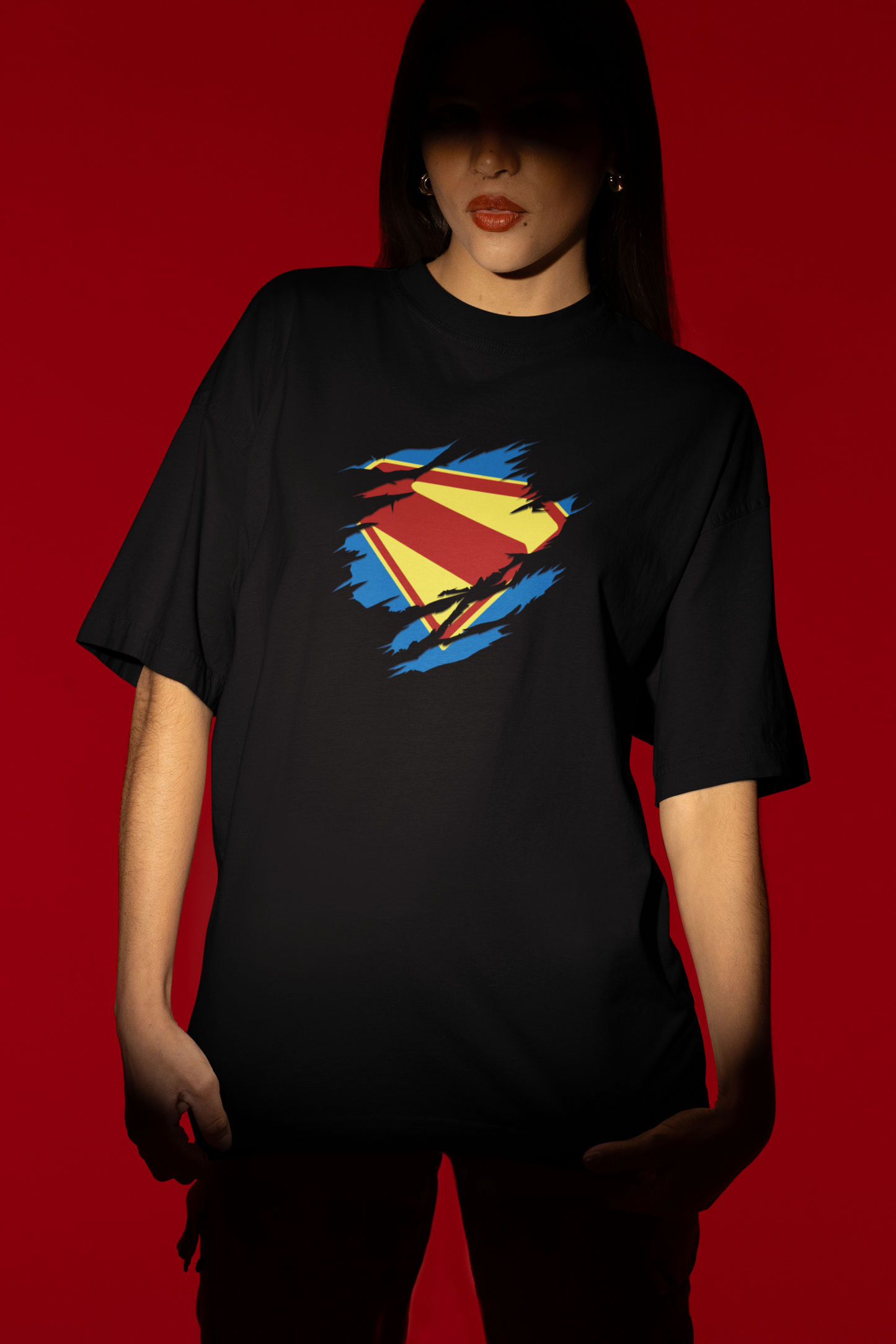 Superman Emblem Oversized T-Shirt